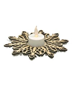 Teelichthalter Schneeflocke