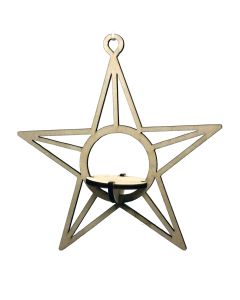 Teelichthalter Stern zum Aufhängen